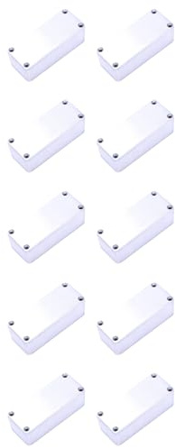 Tuesoa 10 Pcs Aluminum Stomp Box Effects 1590A Style Pedal Enclosure for Guitar