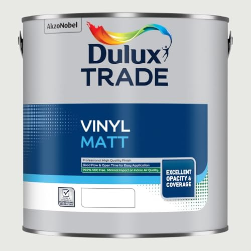 DULUX TRADE VINYL MATT GREY STEEL 4 2.5L
