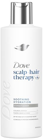 Dove Scalp + Hair Therapy Soothing Hydration Conditioner hair care with Hyaluron-Complex and Pharma-Grade Glycerin for up to 100 hours of hydrated hair* 250 ml