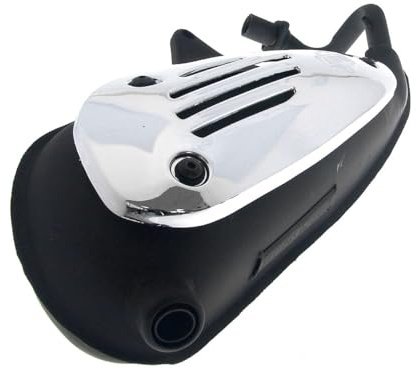 Auspuff SITO Plus kompatibel mit Piaggio Vespa ET4 125 Leader, Fly 125 | Maxiscooter-Auspuffanlage, kompatibel mit Piaggio Liberty 125, VESPA LXV 125; optisch wie Roller-Auspuff, schlichter Sound