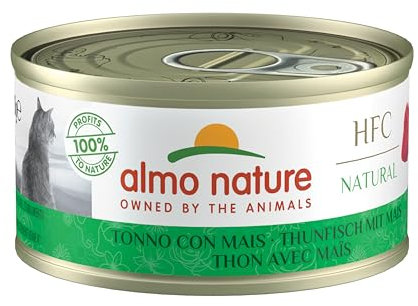almo nature HFC Natural Katzenfutter nass- Thunfisch mit Mais 24er Pack (24 x 70g)