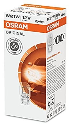 Osram Glasquetschsockelleuchte 7505 vom Typ W21W, 7505, 12V, 1er Faltschachtel