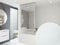 KS Handel 24 HALB-Kassetten DUSCHROLLO 100x240 cm PEVA Milky Stone TRANSPARENT Optik! Shower Rollo Curtain!
