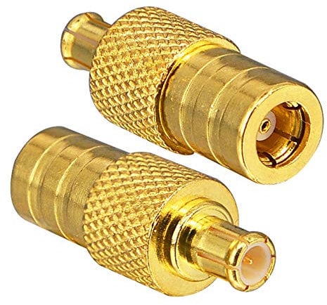 YILIANDUO DAB Aerial Adapter SMB Female to MCX Male Straight Connectors for DAB Radio Antenna RF Cable Car Radio Aerial Extension Pack of 2