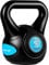 MOVIT Kettlebell STYLISH BLACK, Kugelhantel mit Bodenschonender Kunststoffhülle, 2 bis 20 kg, Schadstoffgeprüft, 3 kg Hellblau