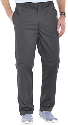 Chums Men's Luxury Cotton HIGH-Rise Corduroy Trousers | Hidden Extra Self-Adjusting Waistband, Higher Waist Pants