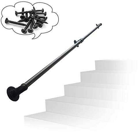 RTY-SC Industriale Nero Corrimano per Scale Staffe Kit | Metallo in Ferro battuto Ringhiera | Ringhiere Balaustra Parapetto Parete for Interni ed Esterni terrazze, balconi, finestre (Size : 250cm)