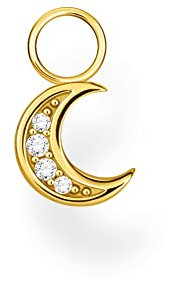Thomas Sabo Einzel Ohrring Anhänger Mond gold vergoldetes Silber EP003-414-14