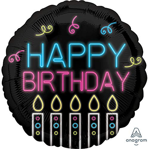 Neon Birthday - Standard Circle