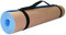 Yogamatte Kork. Fitness Matte für Zuhause Rutschfest. Fitnessmatte TPE mit Tragegurt. Yoga Übungen und andere Sportarten. Sportgeräte für die Ausübung. (Blau, 183 x 61 x 0,6 cm)