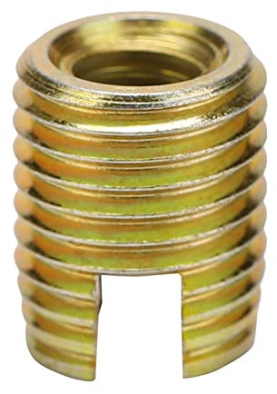 Selbstschneidende Einsätze aus Kohlenstoffstahl Gewindeeinsätze Zubehör M2 M3 M4 M5 M6 M8 M10 M12 Einsätze 20 Stück((Inner M10*1.5 Outer M14*1.5)), Verschluss