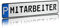 Individuelles Parkplatzschild 520x110mm mit P-Symbol aus Aluminium Wunschkennzeichen mit eigenem Text Wunschname für Parkplatz Schild (09 P - Mitarbeiter)