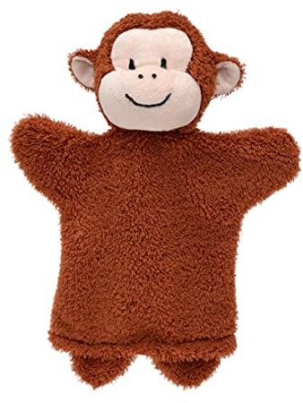 Handpuppe Tierhandpuppen AFFE Ape 26 cm, Zoo Farm Cartoon Tierfigur theatrepuppe Handspielpuppe, für Kinder Baby Jungen Mädchen