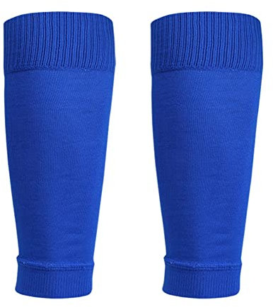 Balems Unisex Leg Sleeves Calf Guards Socks Football Shin Guards Sleeves Socks Tights Leg Warmer for Running, Cycling, Soccer, Golf, Tennis, Suitable for Calf Circumference 35-43CM Blue