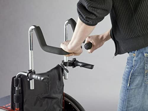 FabaCare Schiebegrifferhöhung für Rollstühle EasyPush, höhenverstellbare Rollstuhlgrifferhöhung, Komfort