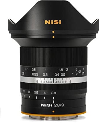 NiSi 9mm F2.8 ASPH Sonnensterne Ultra-Weitwinkel APS-C System Kamera Objektiv für Sony E-Mount