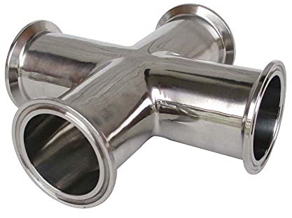 2'' Tri Clamp Kreuz Sanitär SS304 Edelstahl 1St