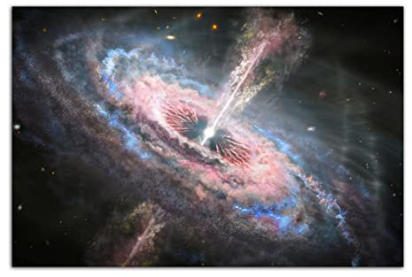 Hubble Probe Star Tsunami Through The Galaxy Poster Kosmisches Schwarzes Loch Wandkunst Modernes Zuhause Wohnzimmer Dekor Bild Astronom Dekor (30x45cm-Ohne Rahmen)