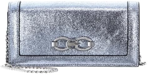 GUESS Gilded Glamour Xbody Clutch Silver