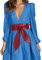 SUNTRADE Frauen Gürtel Wrap Around Breiter Bund Geknotet Gürtel für Kleid (Wein Rot)
