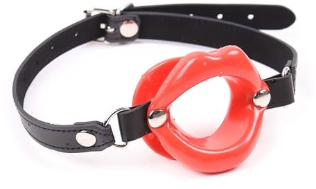 Silicone Knebel Ball,Silikon Knebel Mundknebel,Silikon Ball Gag mit Fetisch BDSM Sex Bondage,Verstellbarer SexSpiele Ballknebel,Mundknebel Sexspielzeug (Rot)
