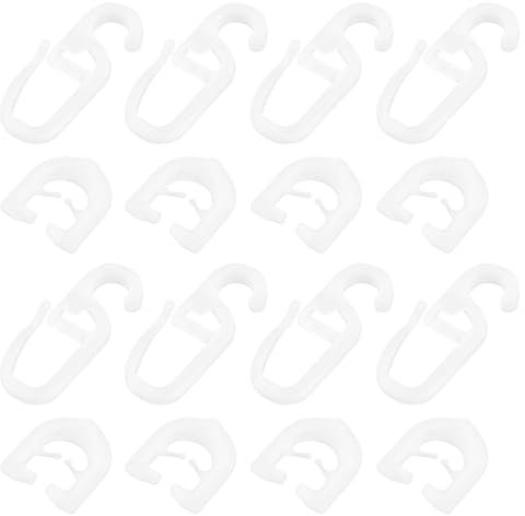 Create idea 50 Paar Weiße Kunststoff-Vorhanggleiter kompatibel mit Scania Truck R-s-Serie Vorhängen Haushalts-Schiebevorhang-Hängering-Türvorhänge