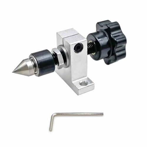 LeTkingok Mini Contropunta Retrattile, Tornio per La Lavorazione Del Legno, Ditale Rotante, Contropunta, Macchina per Perline Fai Da Te, Corsa Del Ditale Rotante 17mm