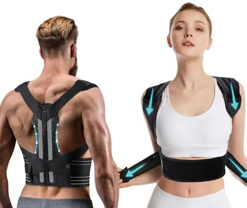 ETRSAIRL Posture Corrector For Men And Women, Back Brace Posture Corrector(L)
