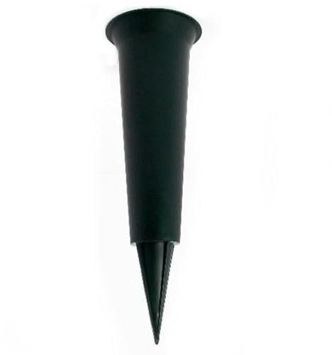 Special Graveside Memorial Grave Spiked Flower Vase In Loving Memory Special Memorial Vase for Graves - Plastic Cemetery Flower Holder with Spike, (2, Plain Green)