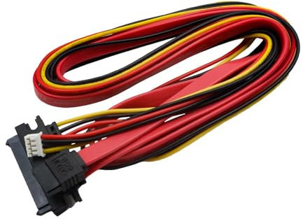 Namvo Hard Drive Data Power Supply Integrated Cable, Mini Ph2.0 4Pin Female & SATA 3.0 Male To SATA 22Pin (7+15Pin) Data Cable SATA 3 6Gbit/S