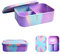 PACKED JOY Silikon Lunchbox für Erwachsene & Kinder, 1,134.0 g Bento Box | 3 Fächer, auslaufsicheres Design, 100% lebensmittelechtes Silikon, mikrowellengeeignet & tragbar für alle Gelegenheiten (14,5
