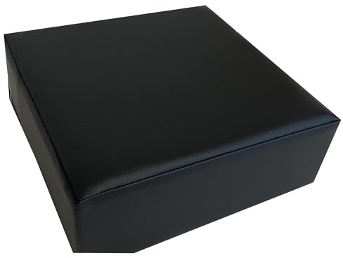 kissenfabrik-juwan Sitzkissen Sitzerhöhung – Ergonomische Unterstützung – Schwarz Kunstleder