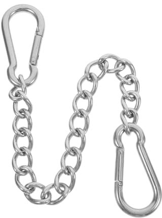 CAXUSD Schaukelkette Outdoor Kette Rostfreie Kette Gartenschaukel Kette Robuste Kette Hammock Kette Baumriemen schwingen Schaukel-Hängeset Deckenstuhlkette Rostfreier Stahl Silver