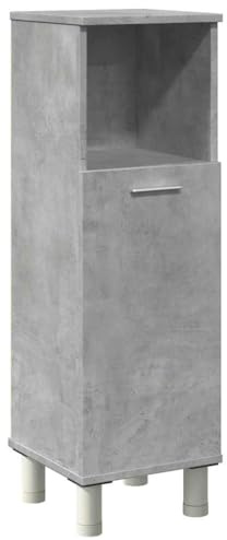 vidaXL Badezimmerschrank Betongrau 30x30x95 cm Holzwerkstoff