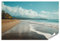 islandburner Prime XXL Bild Poster Tropischer Strand mit Palmen und sanften Wellen Premium Bilder Fotodruck