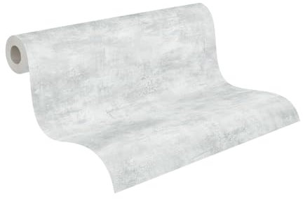 Livingwalls Daniel Hechter Design-Tapete - Strapazierfähige Vliestapete in Putz-Optik - 10,05 m x 0,53 m - Grau - Made in Germany – 306686