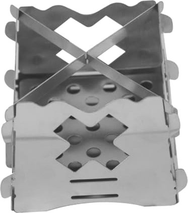 MagiDeal Mini-Camping-Feuerstelle, BBQ-Grillofen, leicht, für den Außenbereich, einfach zu montieren, Lagerfeuer-Feuerstelle für Grillen, Wandern, Hinterhof,