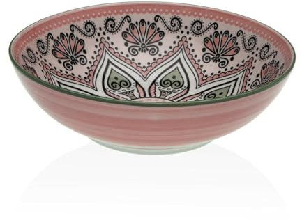 Ensaladera Versa Rosa Cerámica Porcelana 22,5 x 9 x 22,5 cm - Marca: Versa - EAN: 8420327549433