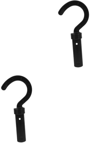 BESPORTBLE 2 Stück Haken für Poolroboter Poolreiniger Aufhänger Teleskopstange Zubehörhalter Pool-Skimmer-Socken Stand Netz Roboter-Poolreiniger-Haken Kleiderbügel für Roboterreiniger Plastik