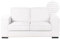 Sofa Jumbo Cord 2-Sitzer Bequemes Wohnzimmer Modern Weiß Vikran