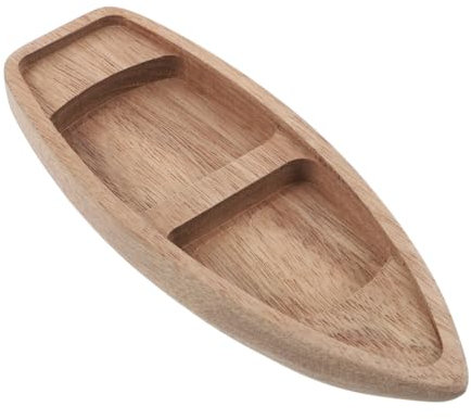 IMIKEYA Klassisches Holzboot Modell Aus Natürlichem Holz Miniatur Kanu Für Nautische Dekoration Diy Kunsthandwerk Tischdeko Für Zuhause Einzigartiges Freunde Und Familie