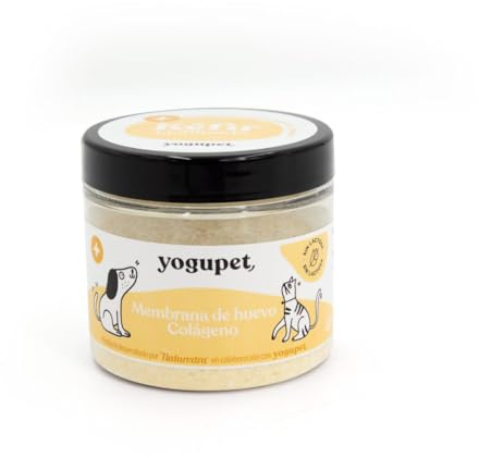 Kéfir en Polvo para Perros y Gatos | Yogupet Kéfir Liofilizado Membrana de Huevo 40gr | Kéfir con Calabaza, Membrana de Huevo y colágeno