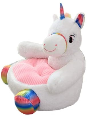 JiaWell Sitzsack for Kinder, Sitzhocker, Babyhocker, Stuhl, Kinderspielzeug, Kindersofasitz, Kinderstuhl, Sessel, Tiersofasitz(Unicorn)