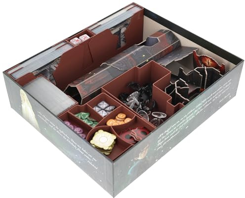 Feldherr Organizer compatible with The Lord of the Rings: Fate of the Fellowship - Insert for core game box with card holders, token trays, dice cup, quick setup