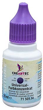 CREARTEC - Universal-Farbkonzentrat zum Mischen mit unterschiedlichen Materialien - Lila - 25 ml - Made in Germany