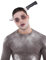 Amscan 843424-55 843424-55-Haarreif, Einheitsgröße Blutspritzern, der Haarreif wirkt als hätte Man EIN Messer im Kopf, aus Kunststoff, Halloween, Unisex – Erwachsene, Silber-Schwarz-Rot