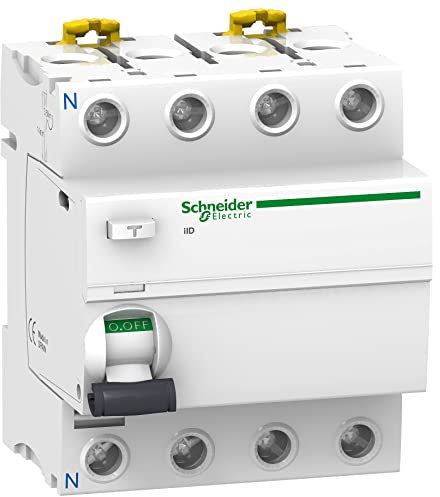 Schneider Electric - Acti9, iID interrupteur différentiel 4P 63A 300mA sélectif type AC - A9R15463