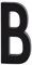 Design Letters Floating House Letters (A-Z) | Aluminium House Numbers | Modern Door Numbers Black | 50mm House Signs Designed in Denmark | Alphabet for Street, Home, Address, Front Door, Apartment