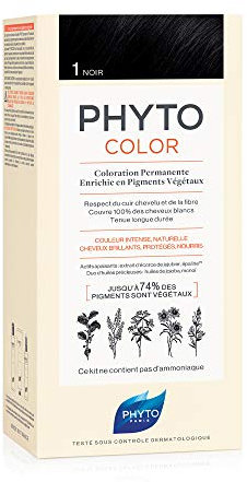 Phyto Protocolor Box Haarfärbemittel, Schwarz, 182 ml