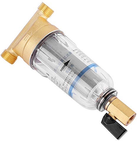 BDBDW Prefiltro dell'Acqua - Pre-Filtro dell'Acqua Riutilizzabile per Uso Domestico Sistema di filtraggio dei sedimenti Backwash Rimuovi sedimenti di ruggine (Taglia : 3/4 Male Thread)